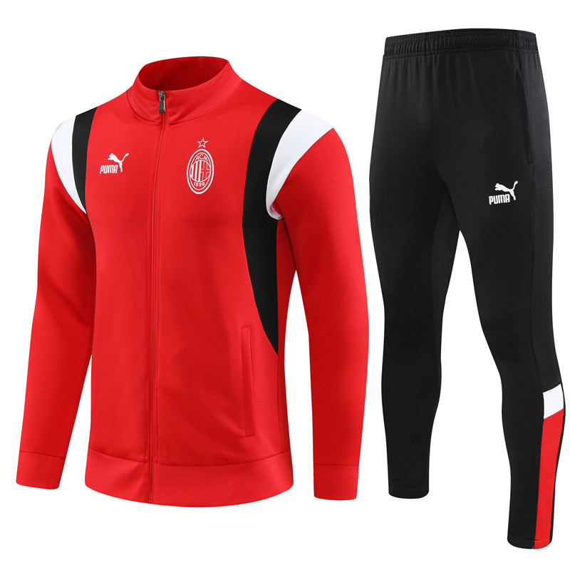 AAA Quality AC Milan 23/24 Tracksuit - Red/Black/White
